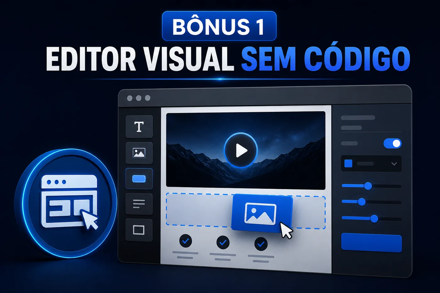 Bônus 1 — Editor visual sem código